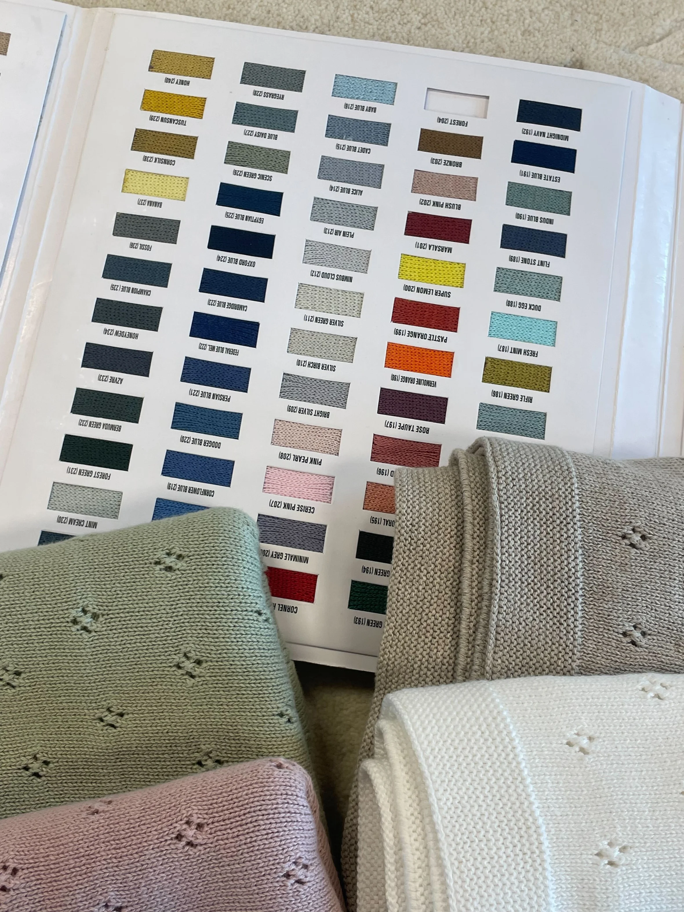 Farbmuster und Strickmuster