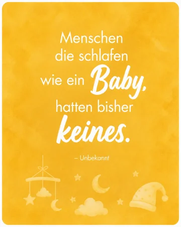 Menschen die schlafen wie ein baby, hatten bisher keines – unbekannt