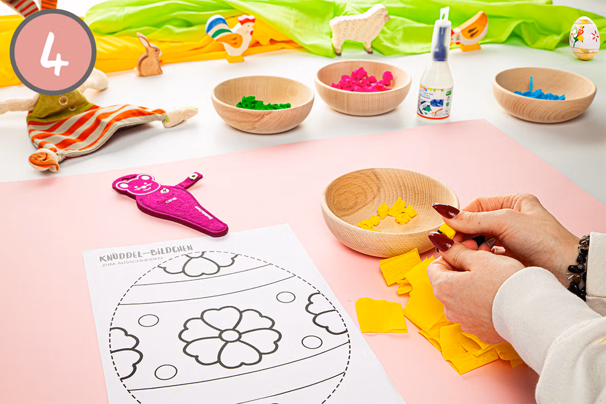 Schritt 4 Krepppapier zu Kugeln formen