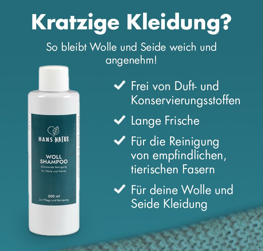 So bleibt Wolle weich und angenehm! Entdecke unser exklusives das Wollshampoo!