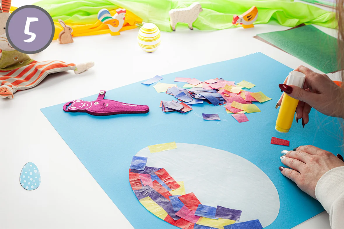 Es wird immer mehr Krepp Papier und alles bunt gemischt