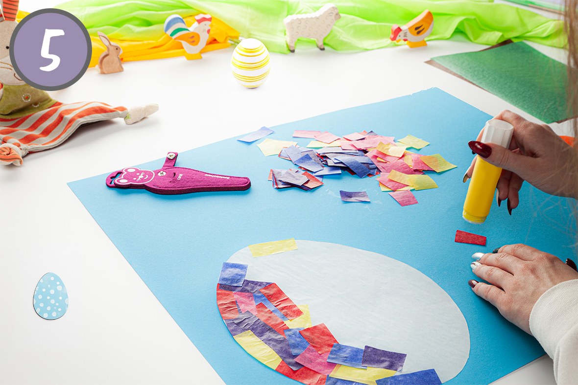 Es wird immer mehr Krepp Papier und alles bunt gemischt