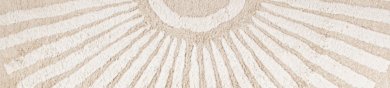 Teppich Bio-Baumwolle "Sonne" karibik-sand