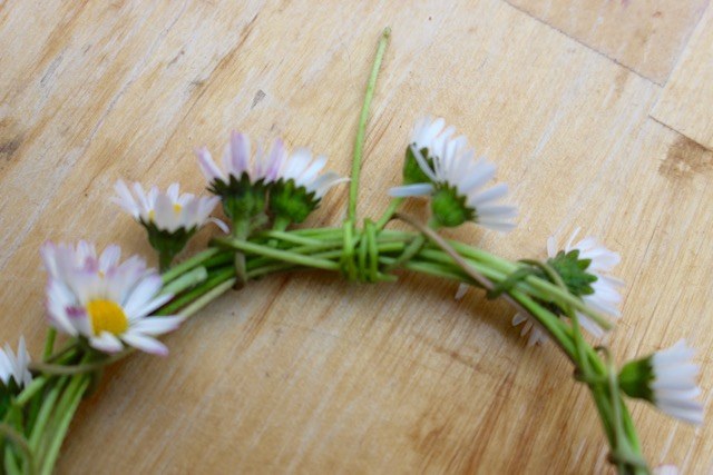 Fertiger Blumenkranz