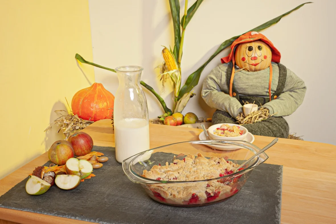 Und fertig ist der Apple Crumble