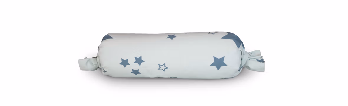 Anschmiegsamer Bezug aus 100% Bio-Baumwolle (kbA) für deine Nackenrolle