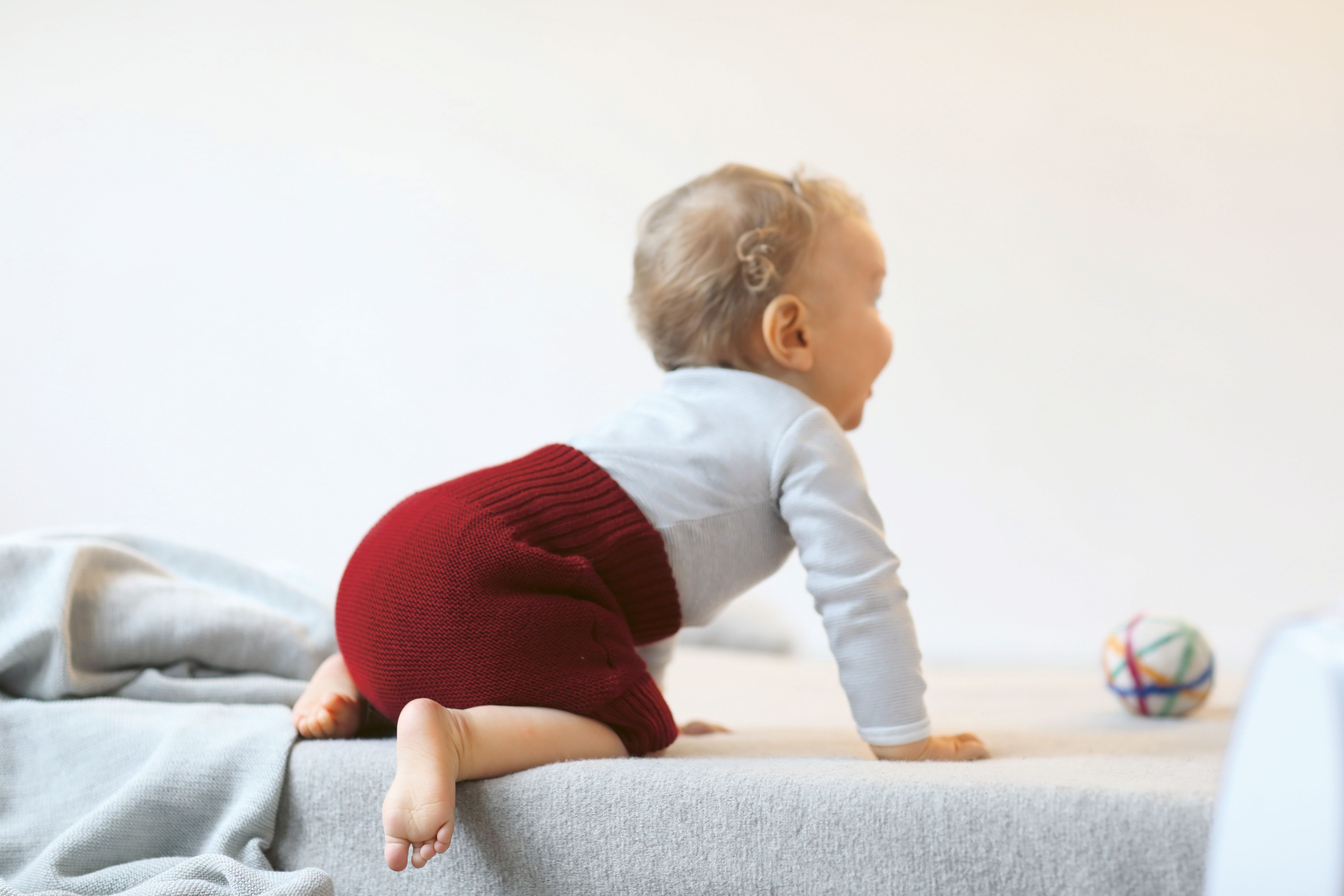 Baby in Stoffwindel