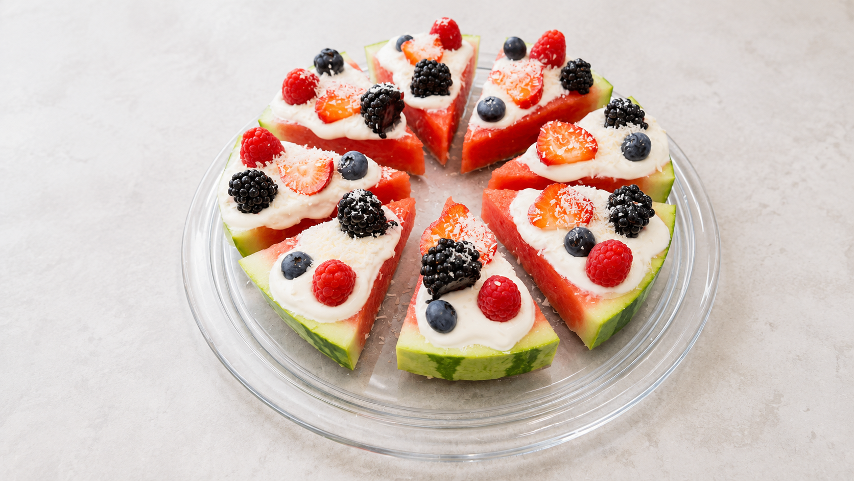 wassermelonen pizza von uns selbstgemacht