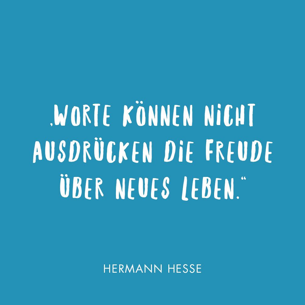 Spruch zur Geburt von Hermann Hesse