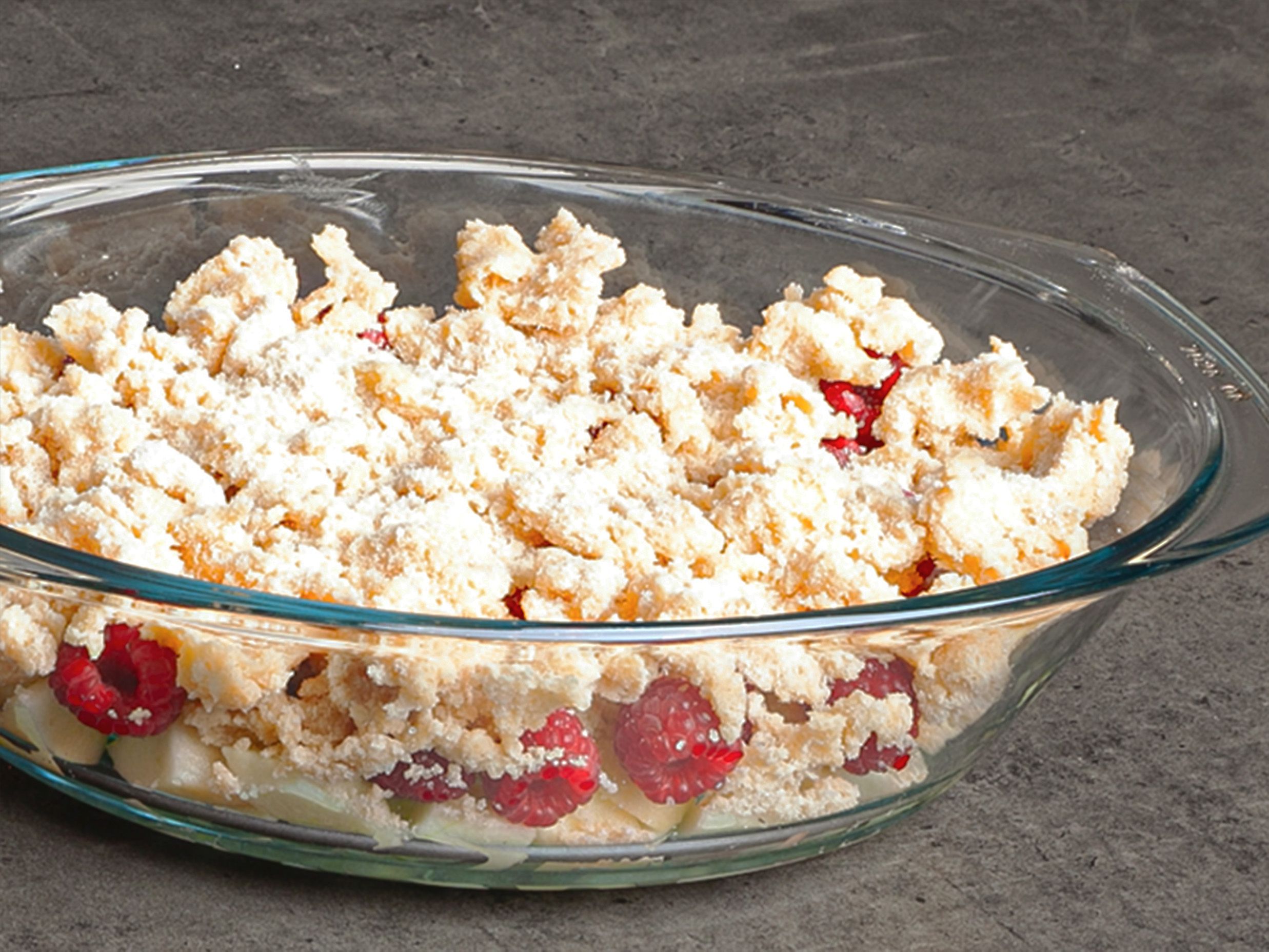 Und fertig ist der Apple Crumble