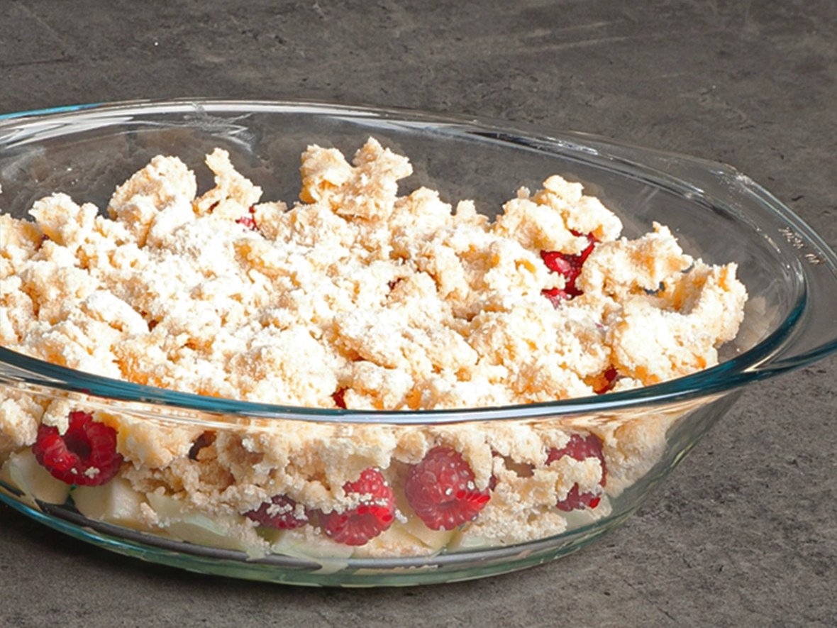 Und fertig ist der Apple Crumble