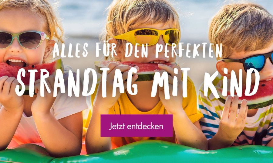 Alles für den perfekten Strandtag mit Baby & Kleinkind