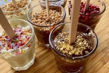 Mitbringsel für die Adventszeit - DIY Trinkschokolade am Stiel