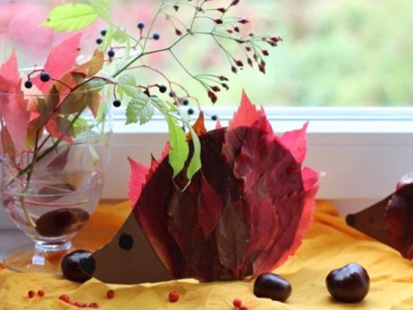 Bastelanleitung für süße Herbst-Igel