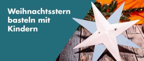 Weihnachtssterne basteln mit Kindern