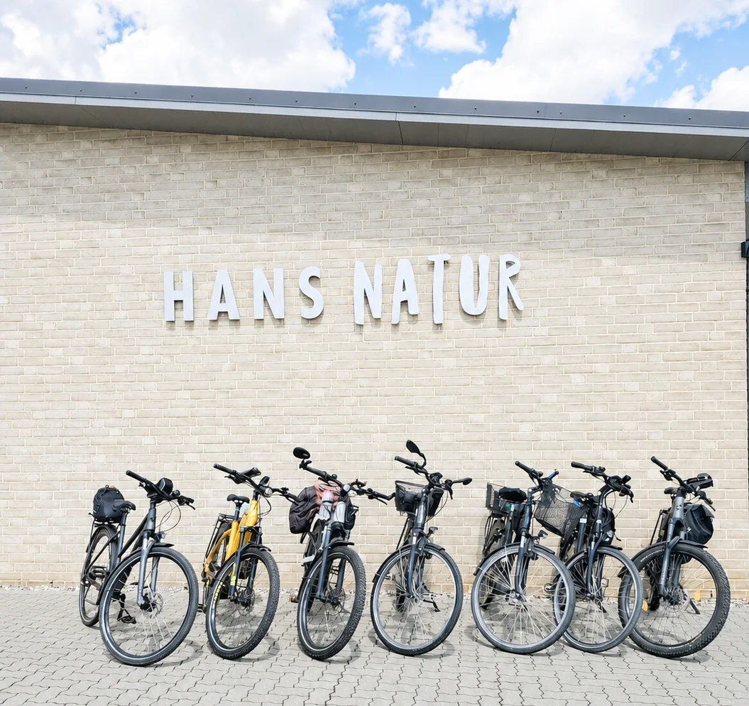 Stadtradel Fahrräder vor HANS NATUR
