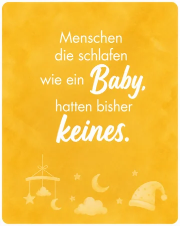 Menschen die schlafen wie ein baby, hatten bisher keines – unbekannt
