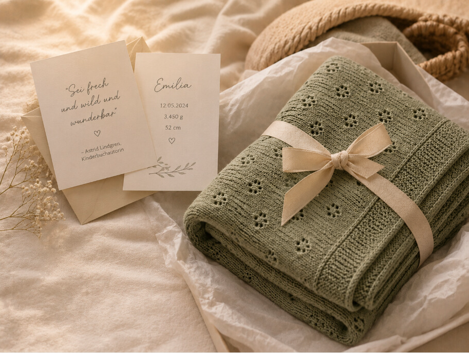 Ein Geschenk, das von Anfang an wärmt