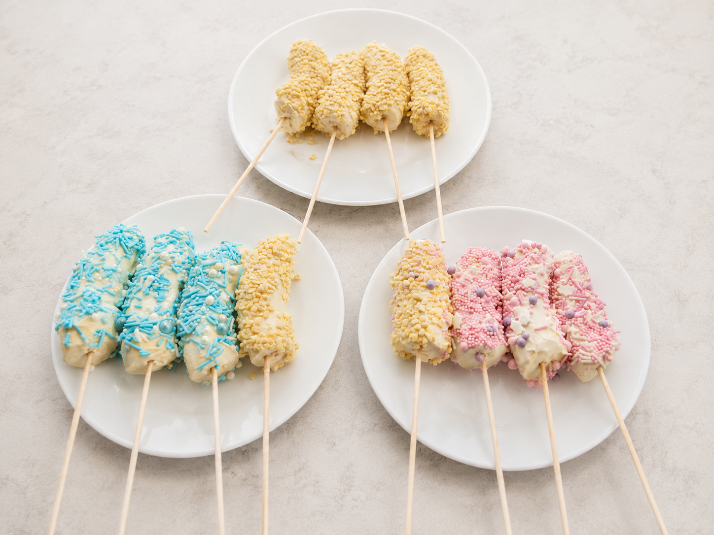 selbstgemachte Bananen Pops von uns