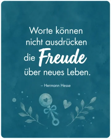 Spruch zur Geburt von Hermann Hesse