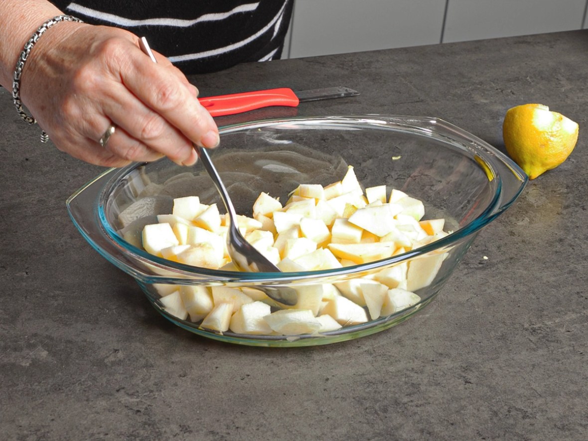 den apple crumblen